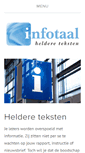 Mobile Screenshot of infotaal.nl